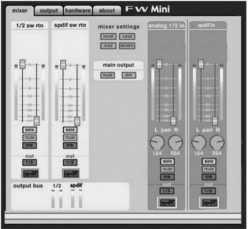 M-AUDIO FIREWIRE SOLO - Pagina Mixer - 1