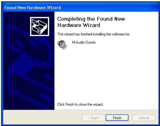 M-AUDIO OZONIC - Windows XP - 10