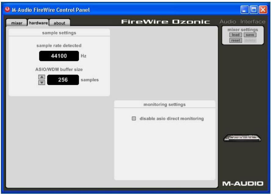 M-AUDIO OZONIC - Page hardware (matériel) - 1