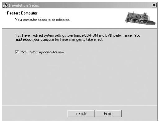 M-AUDIO REVOLUTION 7.1 - Installation sous Windows ME - 5