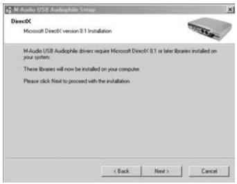 M-AUDIO AUDIOPHILE USB - Installation sous Windows ME : - 1