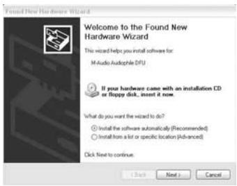 M-AUDIO AUDIOPHILE USB - Installation sous Windows XP : - 8