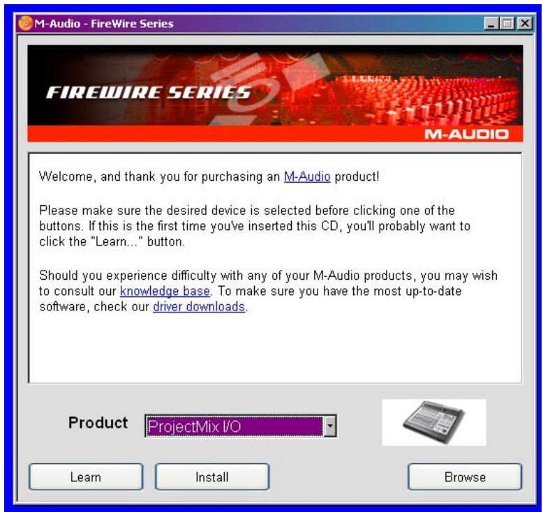 M-AUDIO PROJMIX - Windows XP - 1