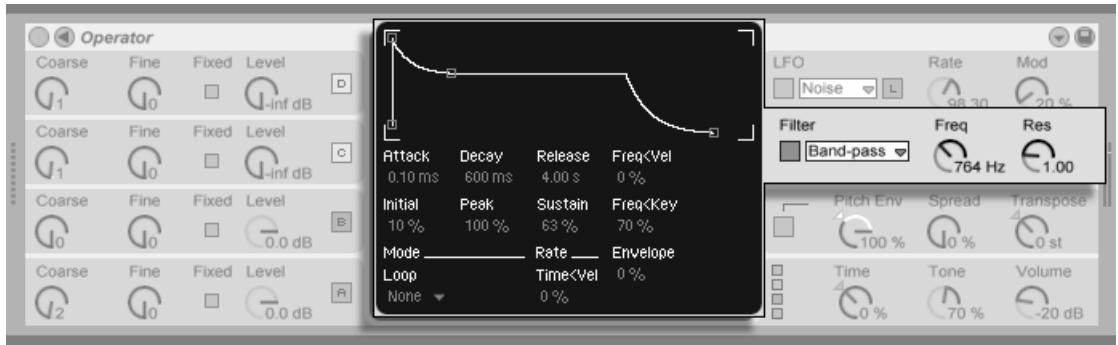 M-AUDIO ABLETON LIVE 5 - Section Filtre - 1