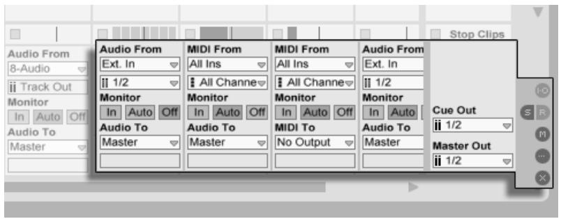 M-AUDIO ABLETON LIVE 5 - Routage et entrées/sorties - 1