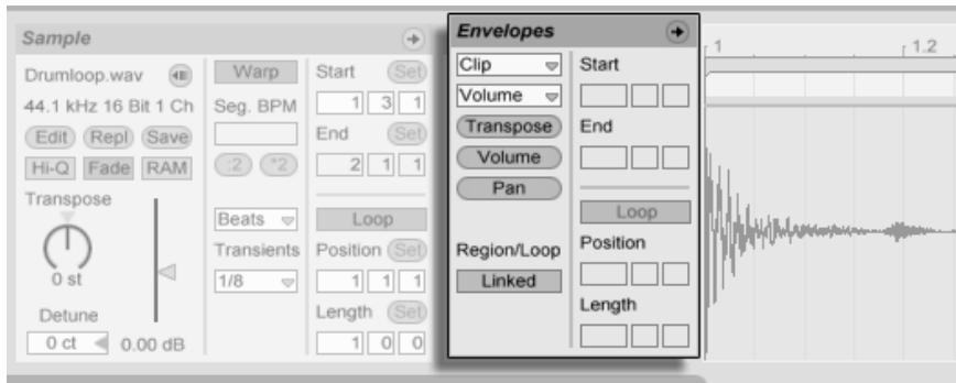 M-AUDIO ABLETON LIVE 5 - L'éditeur d'enveloppés de clips - 2