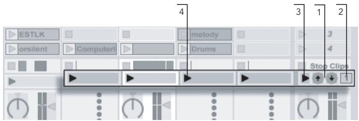 M-AUDIO ABLETON LIVE 5 - Navigation relative en écran Session - 1