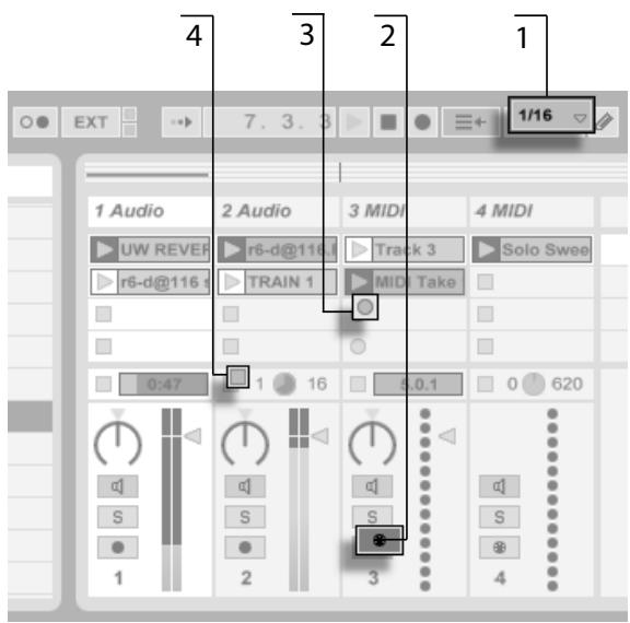 M-AUDIO ABLETON LIVE 5 - Enregistrer dans les emplacements de Session - 1