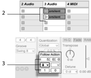 M-AUDIO ABLETON LIVE 5 - Boucler des parties d'un clip - 1