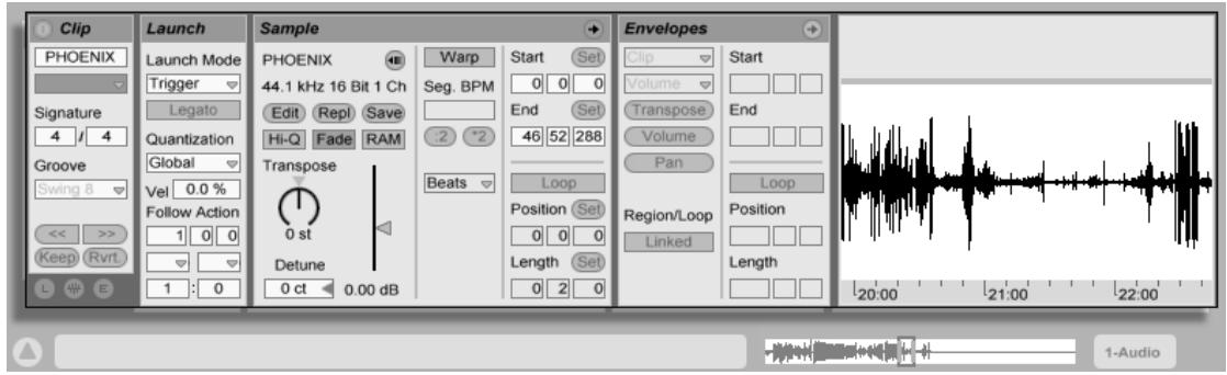 M-AUDIO ABLETON LIVE 5 - Fenêtre Clip - 4