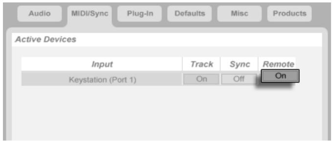 M-AUDIO ABLETON LIVE 5 - Entrée et sortie de télécommande MIDI - 1