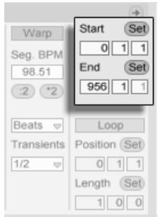 M-AUDIO ABLETON LIVE 5 - Lecture normale et sélective (Scrub) de clips - 2