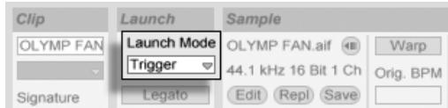 M-AUDIO ABLETON LIVE 5 - Modes de lancement - 1