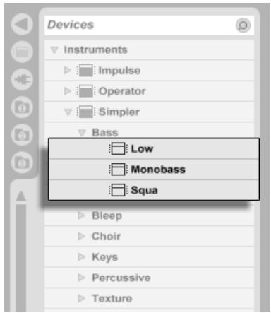 M-AUDIO ABLETON LIVE 5 - Navigation dans les preset et chargement - 1