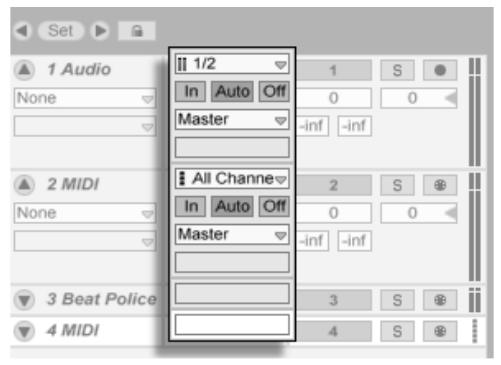 M-AUDIO ABLETON LIVE 5 - Routage - 1