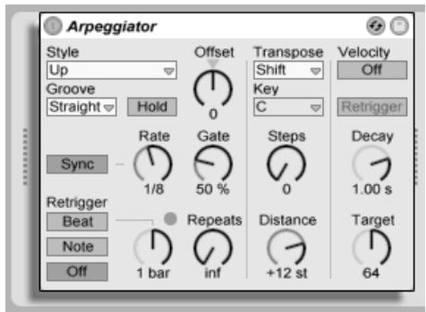 M-AUDIO ABLETON LIVE 5 - Arpeggiator - 1