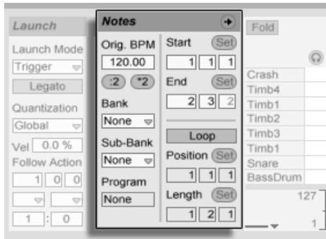 M-AUDIO ABLETON LIVE 5 - La zone Notes - 1