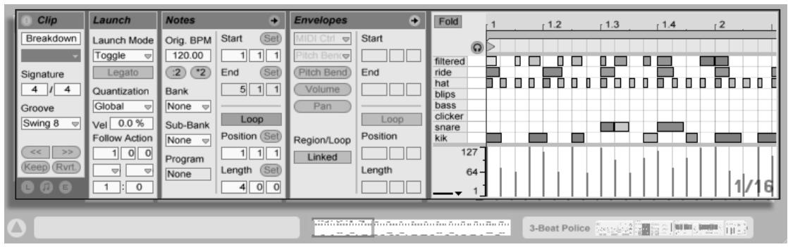 M-AUDIO ABLETON LIVE 5 - Clips MIDI et fichiers MIDI - 2
