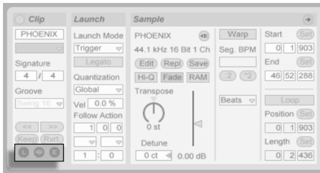 M-AUDIO ABLETON LIVE 5 - L'éditeur d'enveloppés de clips - 1