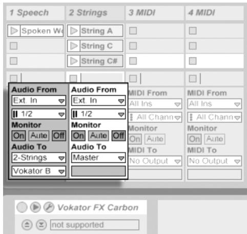 M-AUDIO ABLETON LIVE 5 - Alimenter les entrées de Sidechain - 1