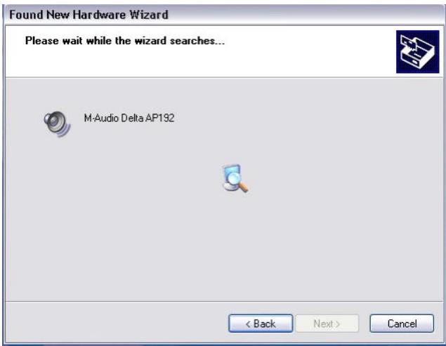 M-AUDIO AUDIOPHILE 192 - - Driver Installation - 2