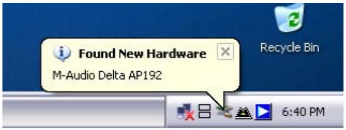 M-AUDIO AUDIOPHILE 192 - - Driver Installation - 6