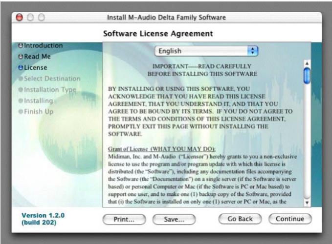 M-AUDIO AUDIOPHILE 192 - Mac OS X version 10.2.x (Jaguar) - 4