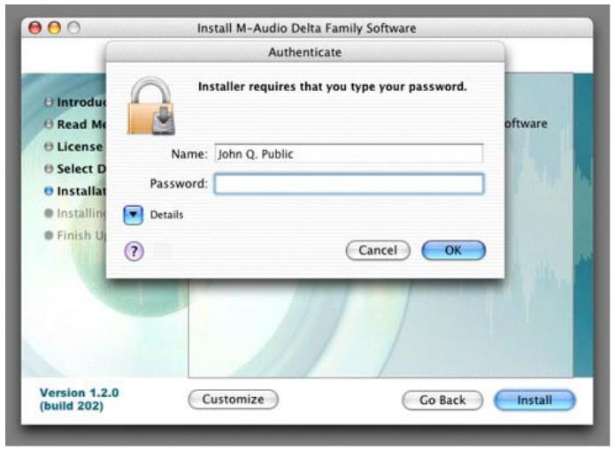 M-AUDIO AUDIOPHILE 192 - Mac OS X version 10.3.x (Panther) - 6