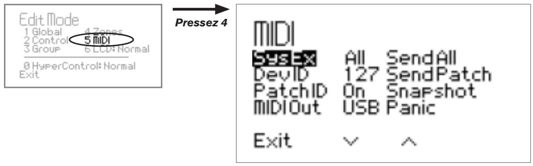 M-AUDIO AXIOM PRO 25 - Edit Mode > MIDI - 1
