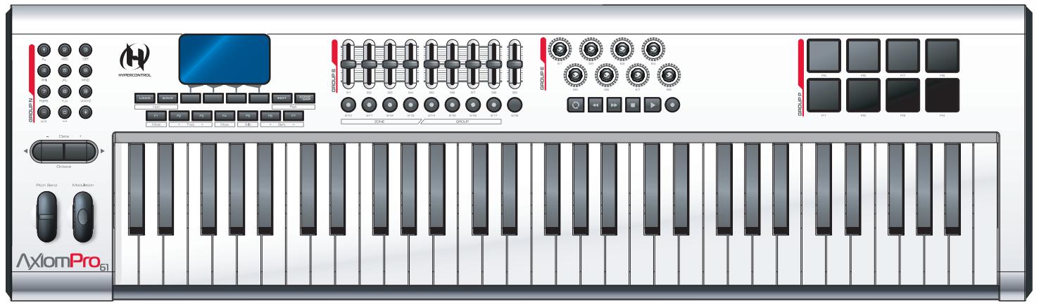 M-AUDIO AXIOM PRO 25 - Mode autonomy : - 2