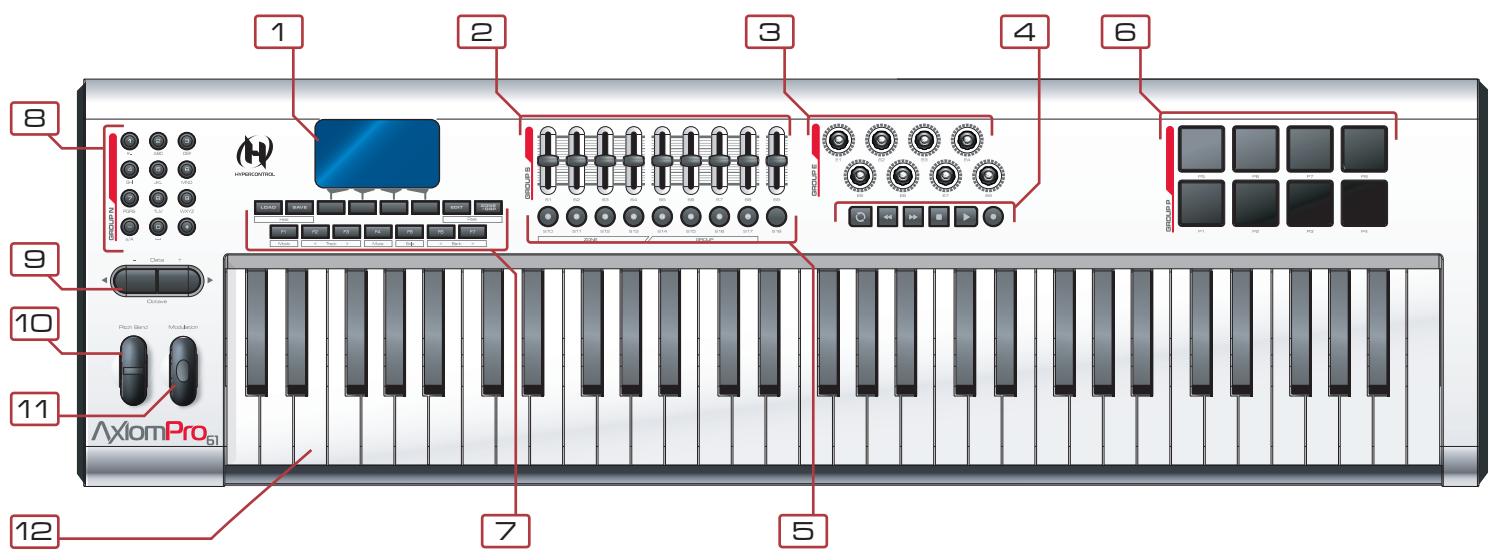 M-AUDIO AXIOM PRO 49 - Aperçu de la façon - 1