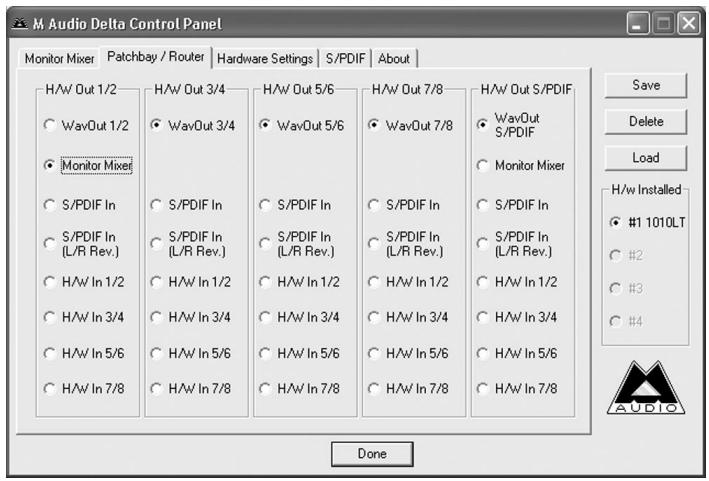 M-AUDIO DELTA 1010LT - Configuration type n° 1 - 2