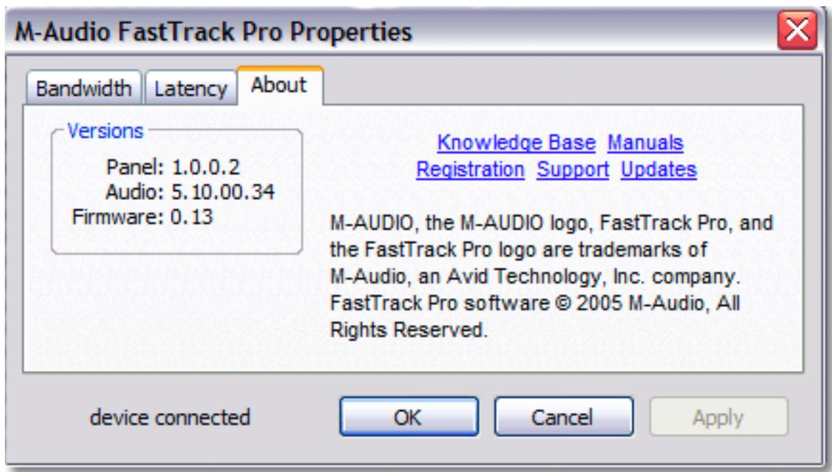 M-AUDIO FAST TRACK PRO - Latency (latence) - 1