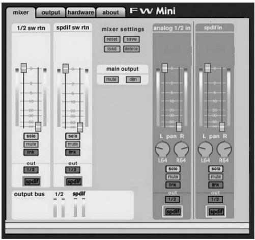 M-AUDIO FIREWIRE SOLO - Panneau de contrôle logiciel - 1