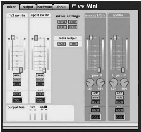 M-AUDIO FIREWIRE SOLO - Pagina Mixer - 1