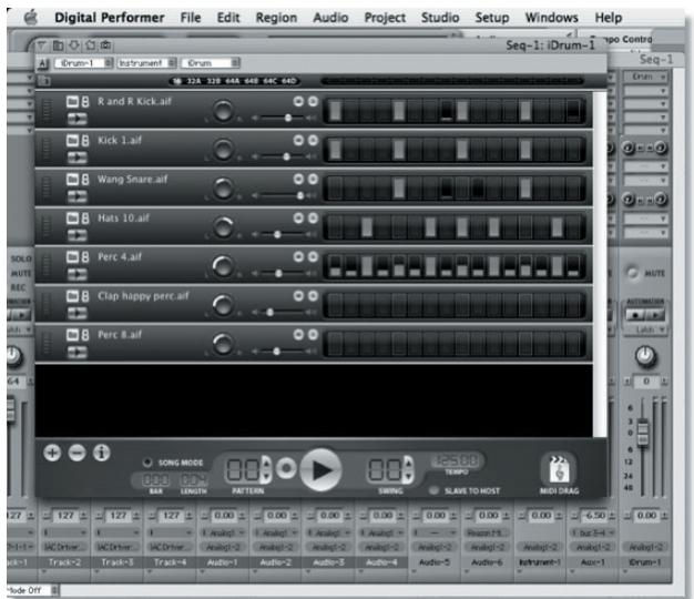 M-AUDIO IDRUM - Utilisation d'iDrum dans Digital Performer - 2