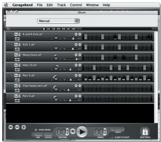 M-AUDIO IDRUM - Utilisation d'iDrum dans GarageBand - 5