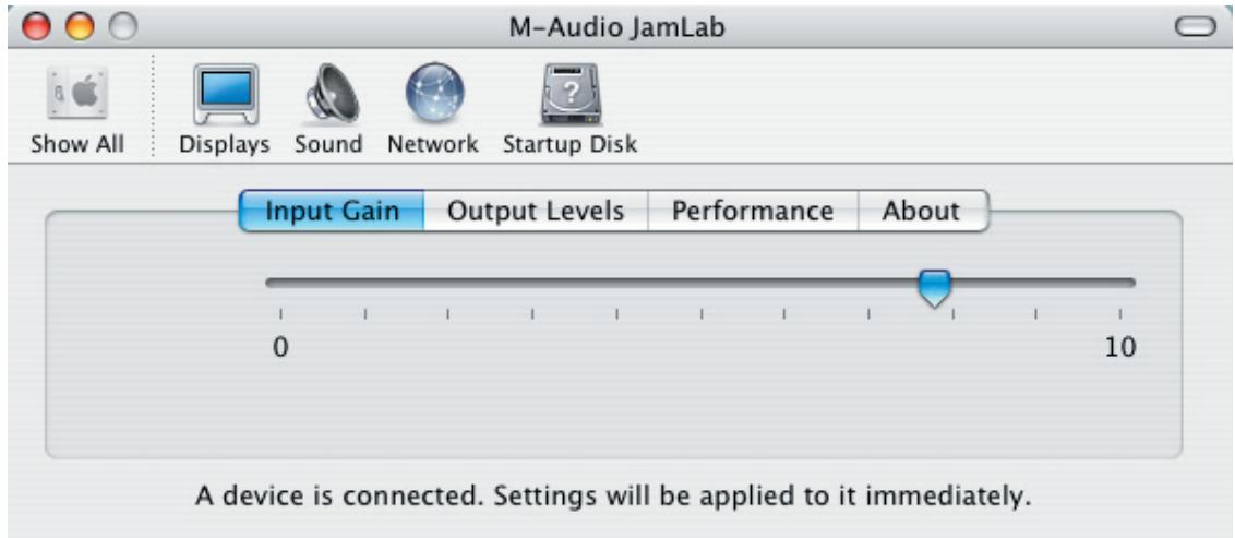 M-AUDIO JAMLAB - Panneaux de configuration - 3