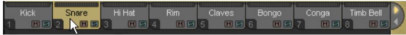 M-AUDIO LATIGO - Onglets de piste (track tabs) - 1