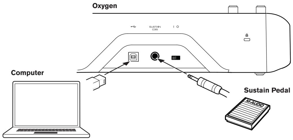 M-AUDIO OXYGEN 49 (BLUE) - Port USB : - 1