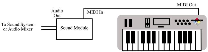 M-AUDIO OXYGEN8 - Live Setup - 1