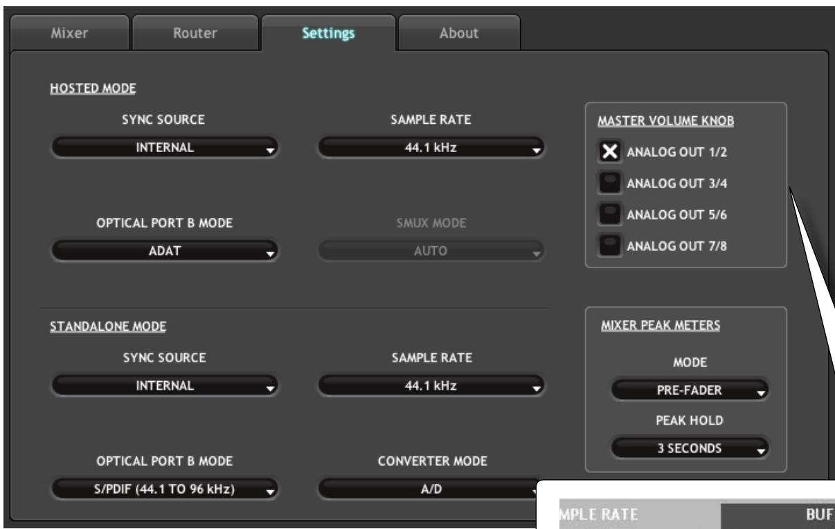 M-AUDIO PF2626 - Réglages - 1