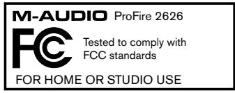 M-AUDIO PF2626 - Enregistrement de la garantie - 1
