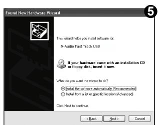M-AUDIO PRO TOOLS RECORDING STUDIO - Instructions d'installation pour Windows XP et Vista - 5