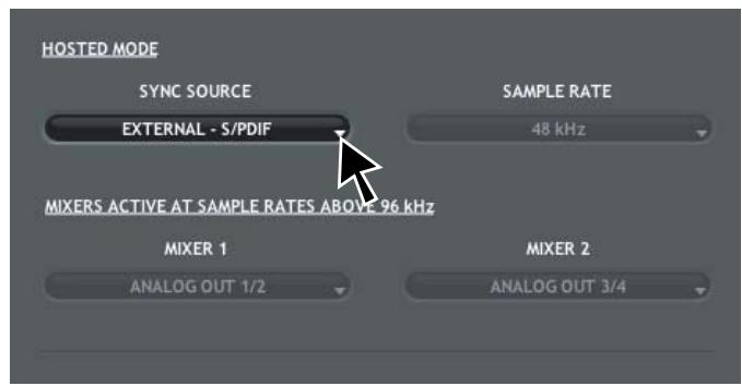 M-AUDIO PROFIRE 610 - Scenario 2 : la profire 610 en esclave sur l'entrée s/pdif - 1