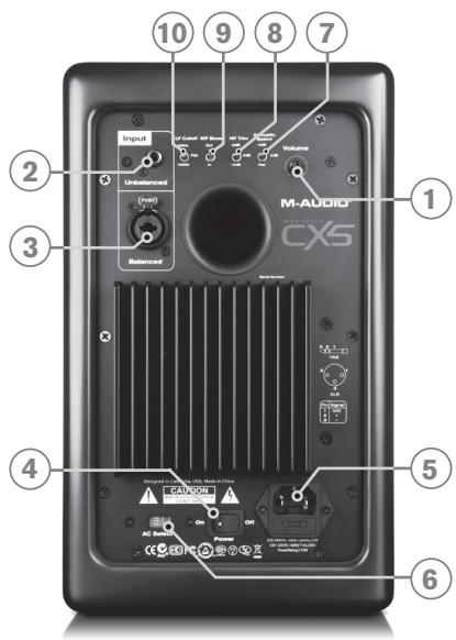 M-AUDIO STUDIOPHILE CX5 - Face arrière - 1