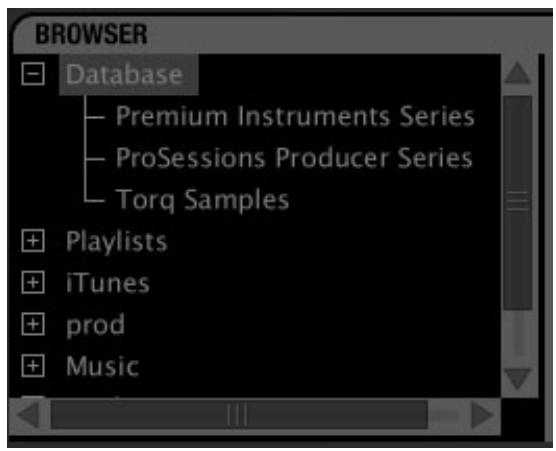 M-AUDIO TORQ 1.5 - Ajout de dossiers à la base de données - 1