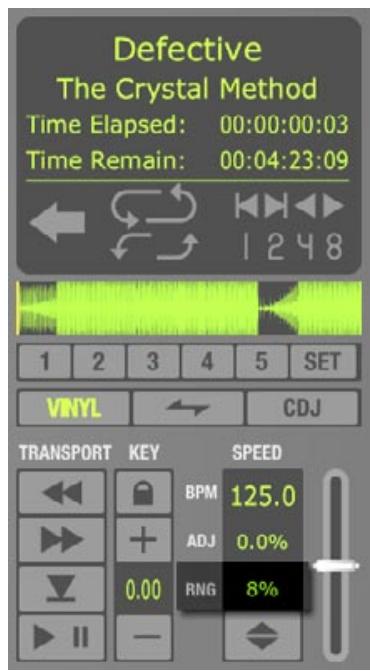 M-AUDIO TORQ LE - Curseur de vitesse (SPEED) - 2