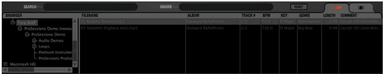 M-AUDIO TORQ LE - Nom de fichier au lieu des noms d'artiste et de morceau - 1