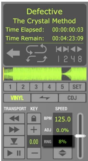 M-AUDIO TORQ MIXLAB - Curseur de vitesse (SPEED) - 2